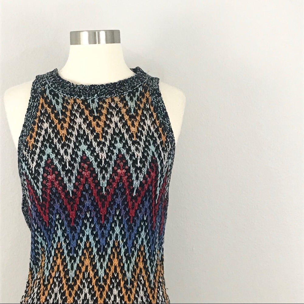 White + Warren Womens Small Sweater Top Open Knit